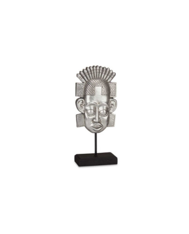 CABEZA INDIO CON BASE PLATA