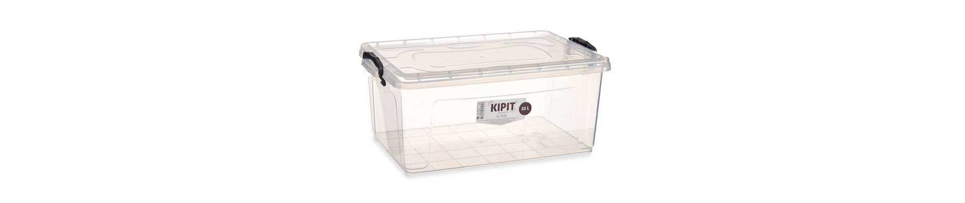 CAJA PLASTICO ORDENACION TRANSPARENTE 22L