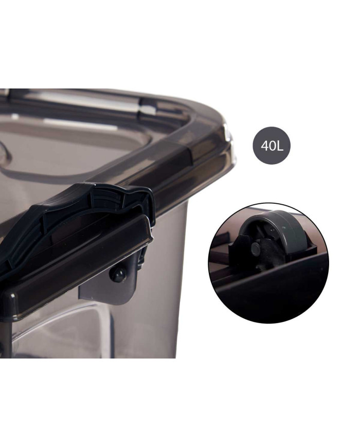 BAJO CAMA 6 RUEDAS ANTRACITA 40L