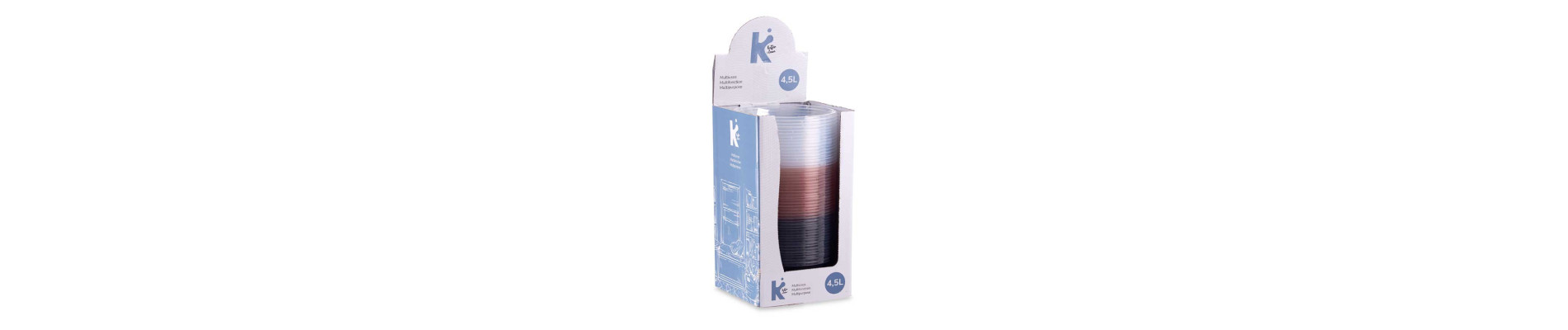 MULTIUSO PLASTICO 4,5L TRANSPARENTE SURT 3