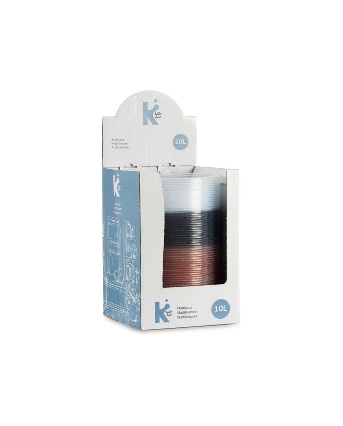 MULTIUSO PLASTICO 10L TRANSPARENTE SURT 3