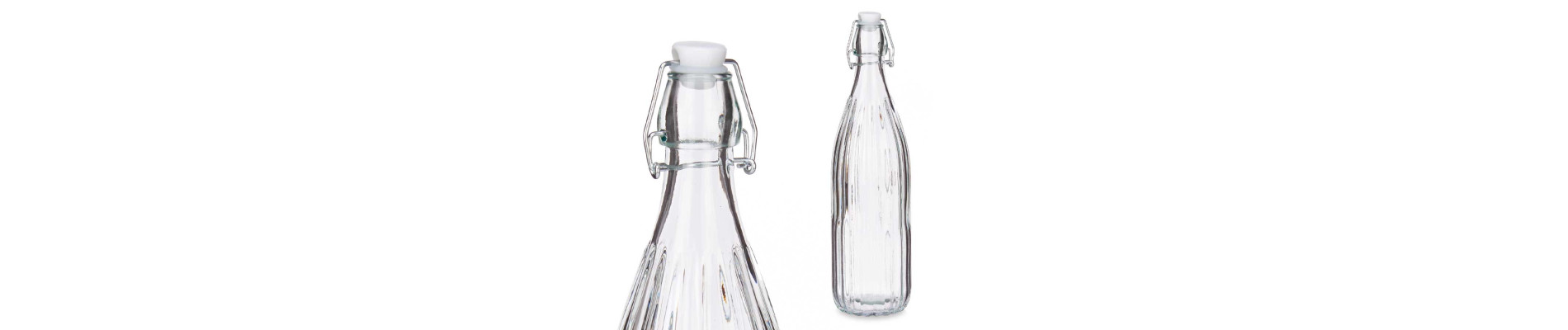 BOTELLA VIDRIO OPTICA 1L RAYAS VERTICAL