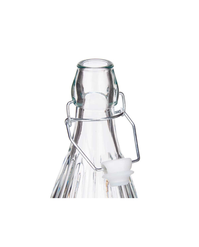 BOTELLA VIDRIO OPTICA 1L RAYAS VERTICAL