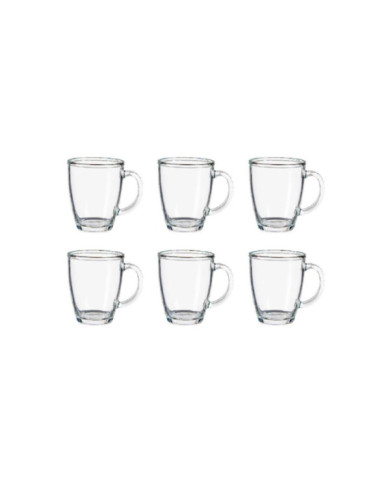 TAZA VIDRIO DESAYUNO 310 ML CON ASA
