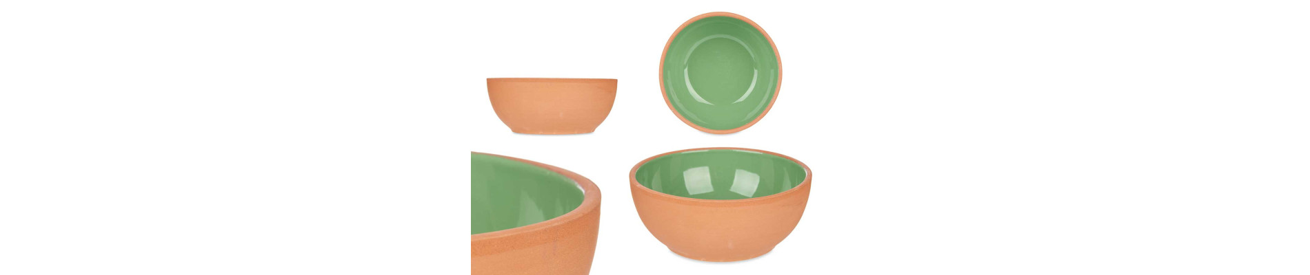 BOWL BARRO 20CM COLOR AMARILLO