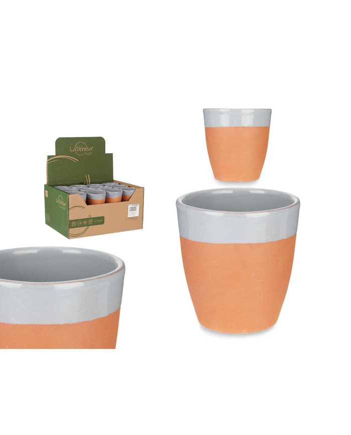VASO BARRO 330ML GRIS