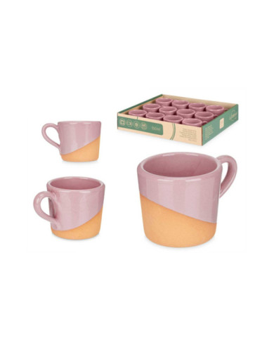 TAZA CAFE BARRO 80ML ASA ROSA