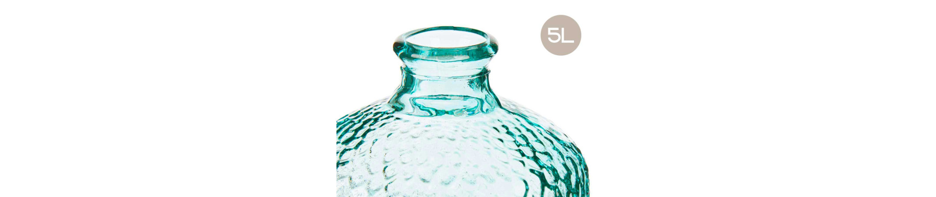 BOTELLA DECORATIVA VIDRIO PRIMAVERA HAMMERED 5L