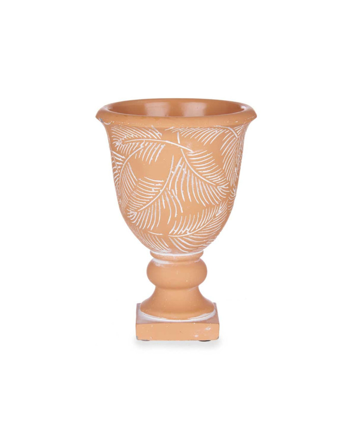 COPA TERRACOTA MEDIANA HOJAS 13X19,5