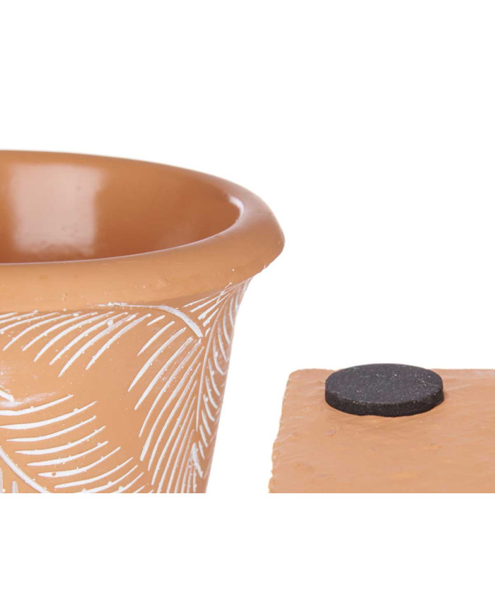 COPA TERRACOTA MEDIANA HOJAS 13X19,5