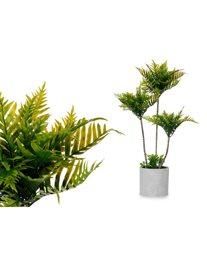 MACETA CEMENTO GIGANTE PALMERA VERDE