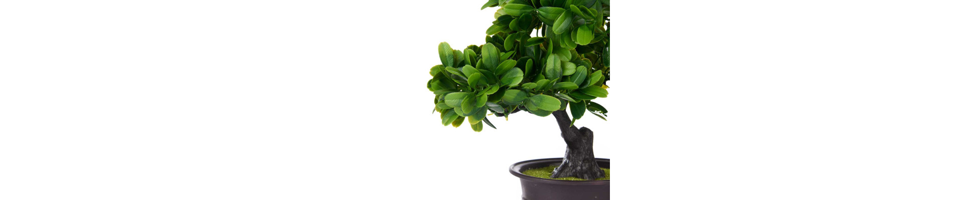 BONSAI PLASTICO FLORES VERDES