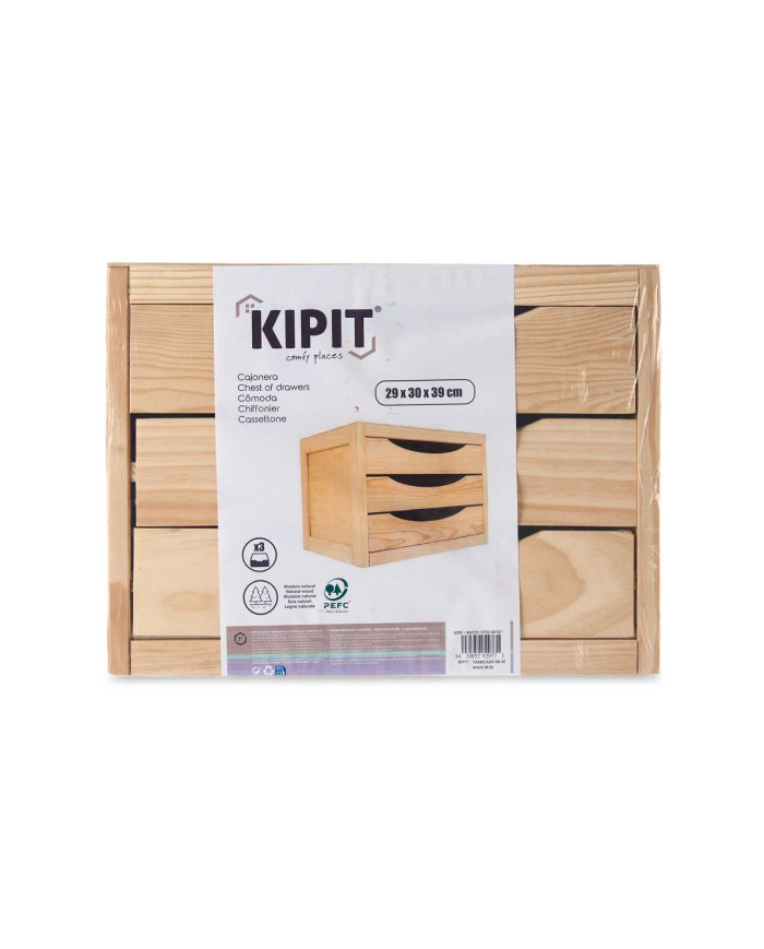 CAJONERA MADERA 3 CAJONES