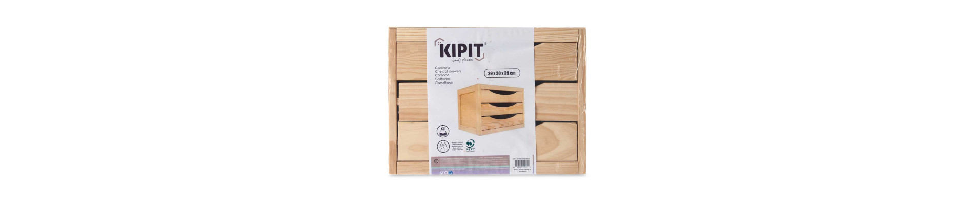 CAJONERA MADERA 3 CAJONES