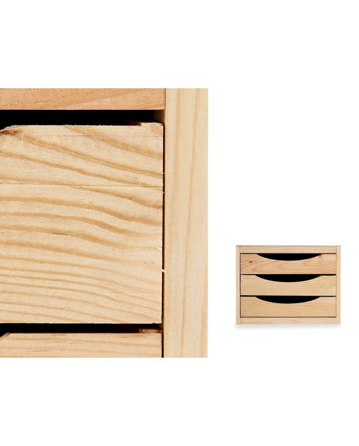 CAJONERA MADERA 3 CAJONES