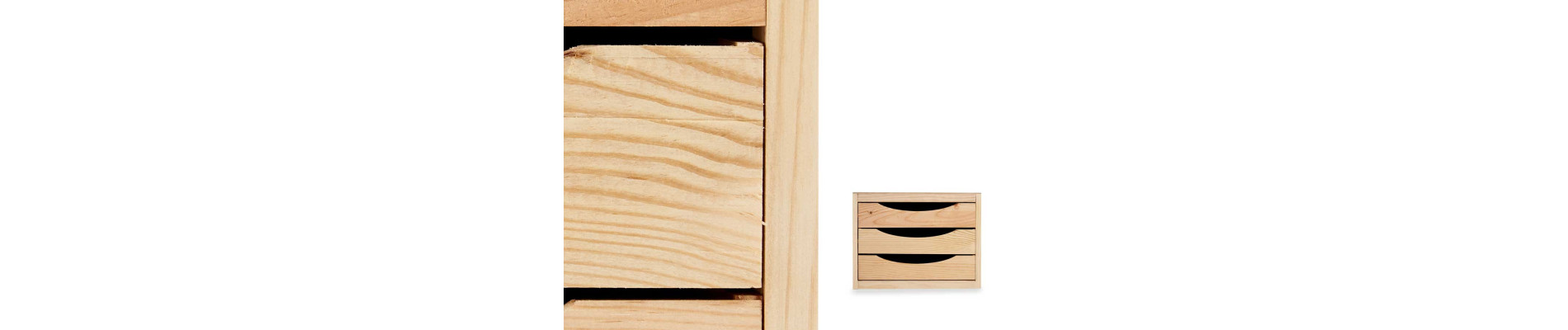 CAJONERA MADERA 3 CAJONES