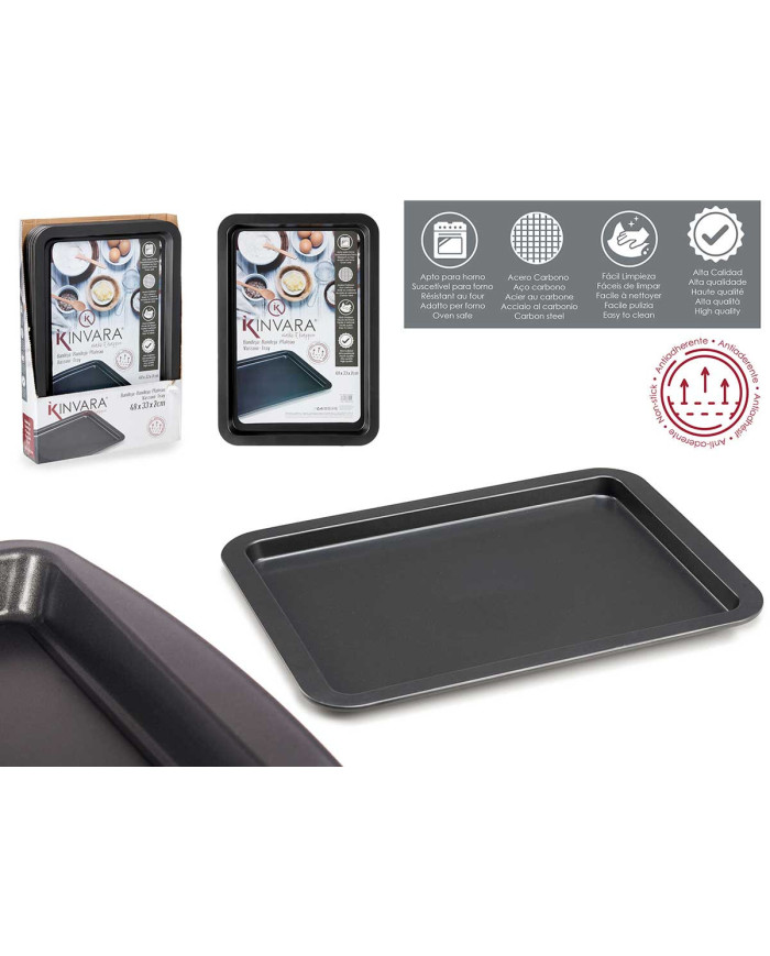 BANDEJA RECTANGULAR METAL 48CM