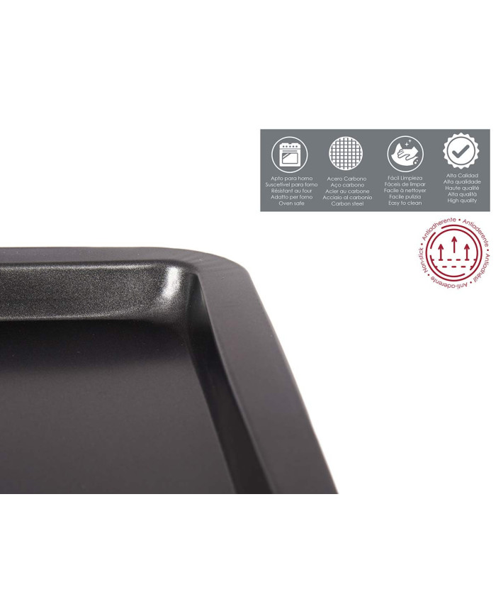 BANDEJA RECTANGULAR METAL 38CM