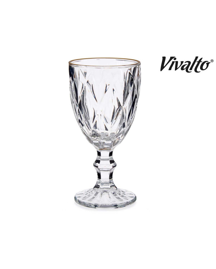 COPA VINO 330ML DIAMANTE FILO ORO