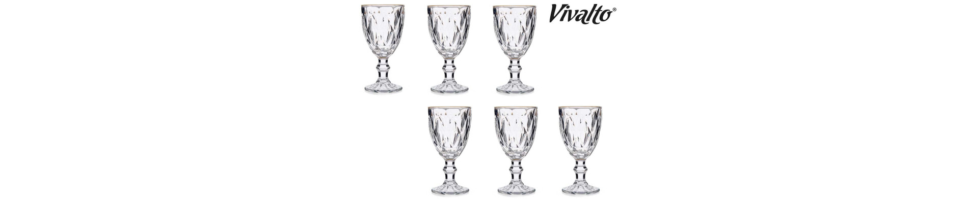 COPA VINO 330ML DIAMANTE FILO ORO