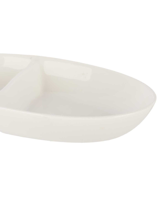 BANDEJA DIVISORIA PORCELANA OVALADA 20 CM