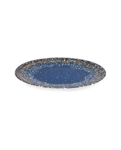 PLATO PORCELANA LLANO 26CM AZUL UNIVERSO