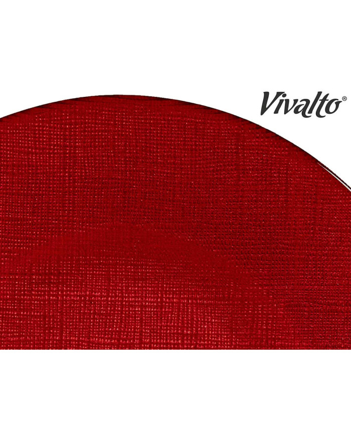 PLATO VIDRIO 21CM ROJO