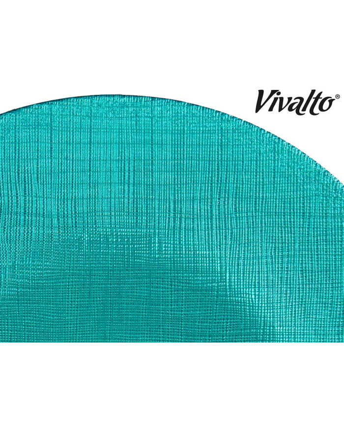 PLATO VIDRIO 27CM TURQUESA