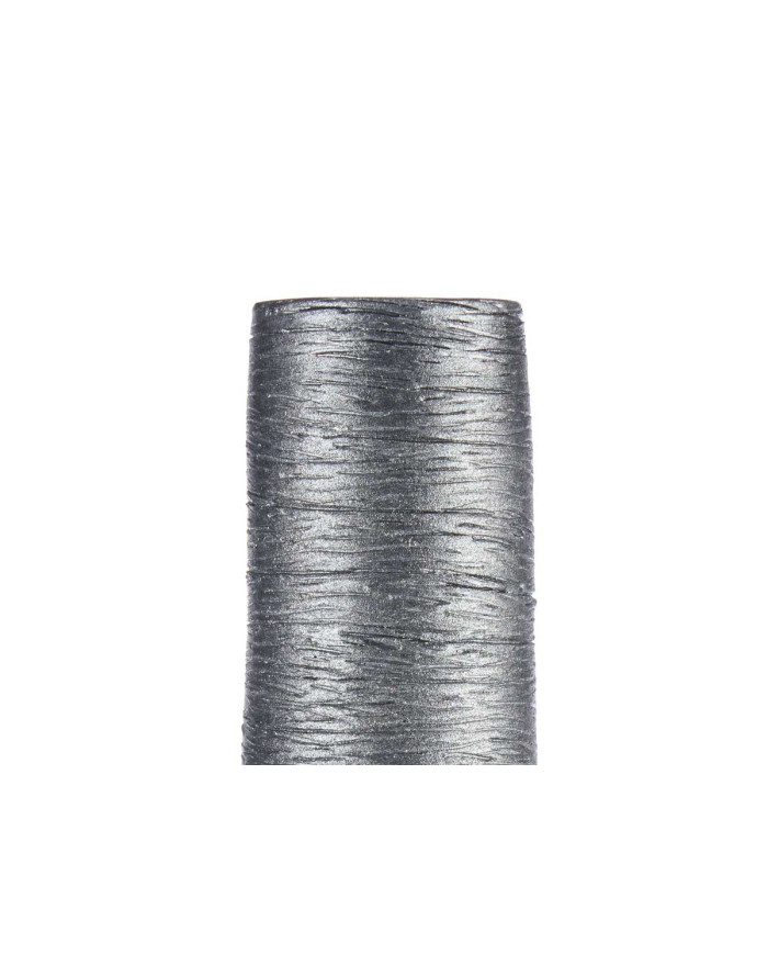JARRON CERAMICA BOCA ESTRECHA RAYADO 80CM PLATA