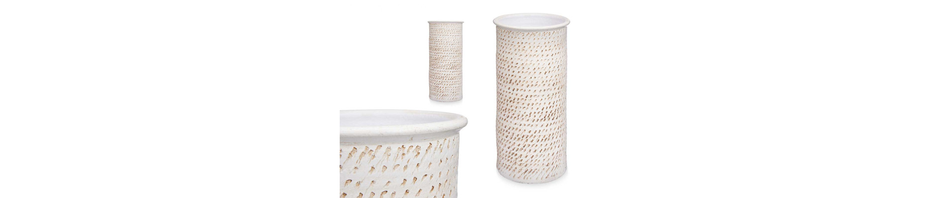 PARAGUERO CERAMICA PUNTOS 50CM PLATA