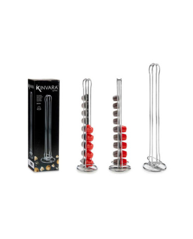 PORTACAPSULAS DOBLE INOX 20 CAPSULAS CAFE PEQ