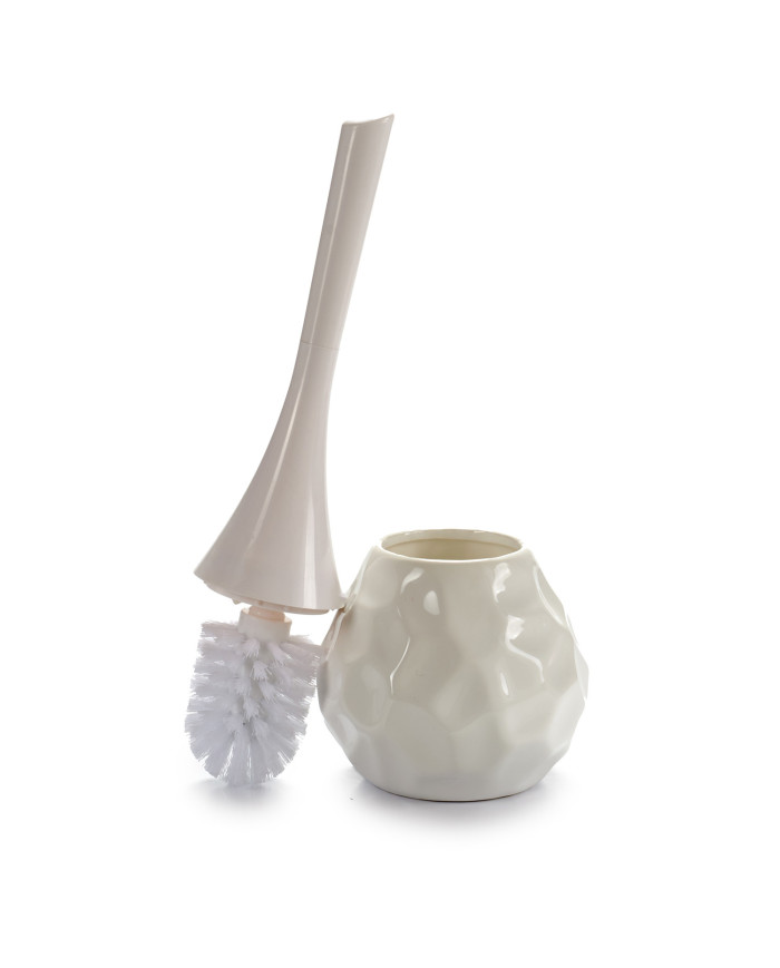 ESCOBILLERO CERAMICA FORMA MODERNA BLANC
