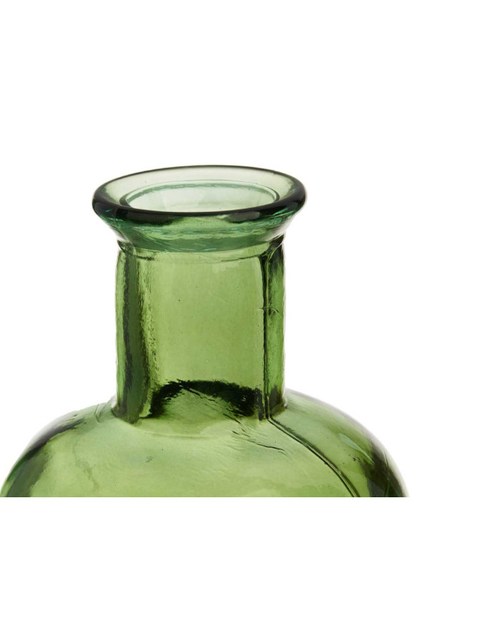 BOTELLA DECORATIVA VIDRIO STAMP 45CM VERDE