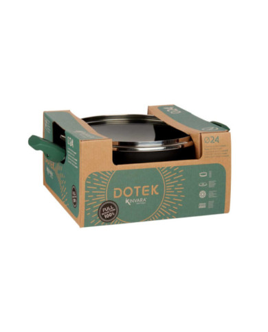 CACEROLA PRENSADO GREEN 24 CM C TAPA