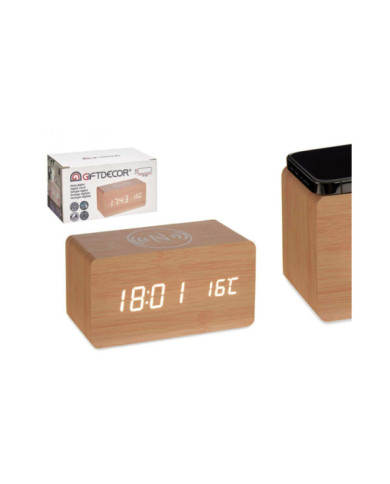 RELOJ C ALARMA CARGADOR MOV TEMPERATURA EFECTO MAD
