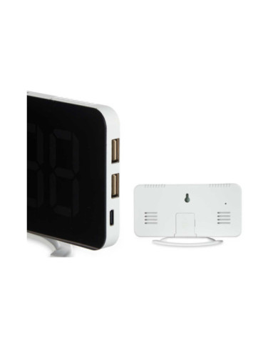 RELOJ ESPEJO BLANCO
