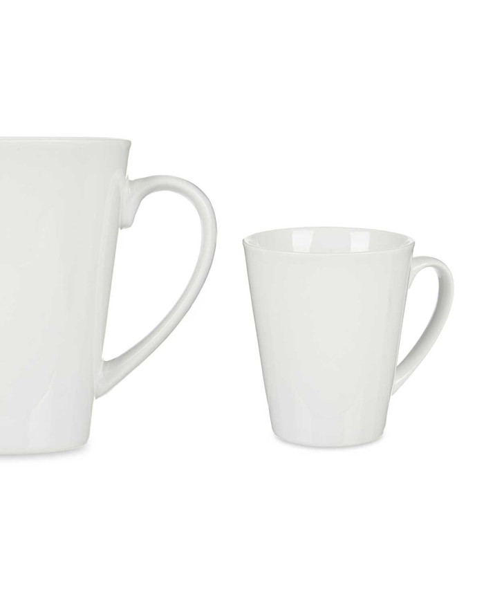 TAZA PORCELANA BLANCA DESAYUNO 380ML