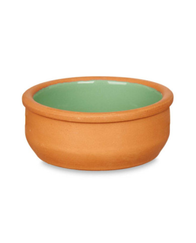 SET 6 CAZUELAS BARRO 8 CM COLOR VERDE