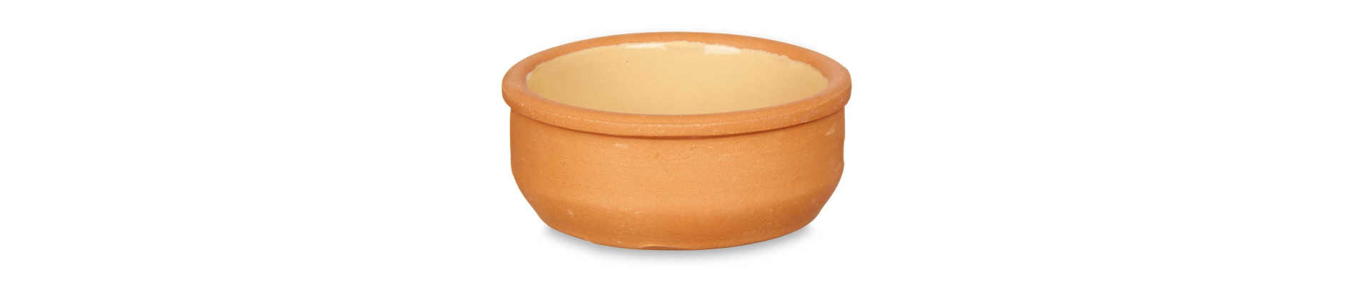 SET 6 CAZUELAS BARRO 8 CM COLOR MOSTAZA
