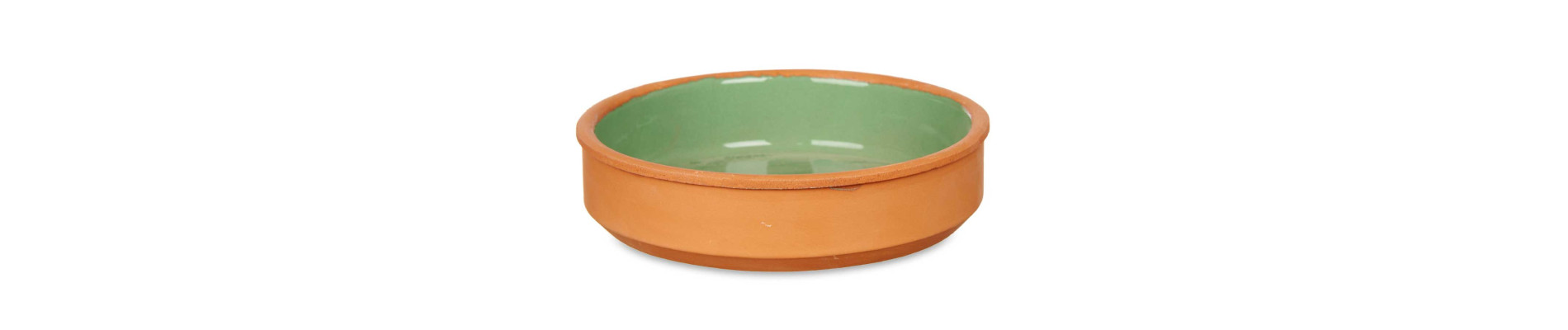 SET 4 CAZUELAS BARRO 16 CM COLOR VERDE