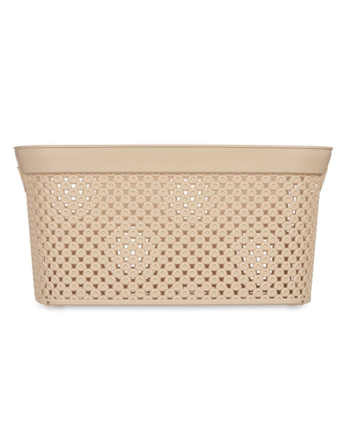 CESTO ORGANIZADOR PLASTICO 10L BEIGE