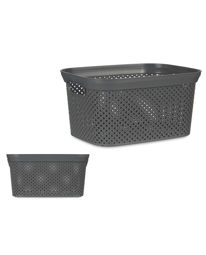 CESTO ORGANIZADOR PLASTICO 5L ANTRACITA