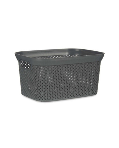 CESTO ORGANIZADOR PLASTICO 5L ANTRACITA
