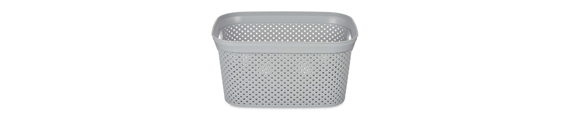 CESTO ORGANIZADOR PLASTICO 5L GRIS