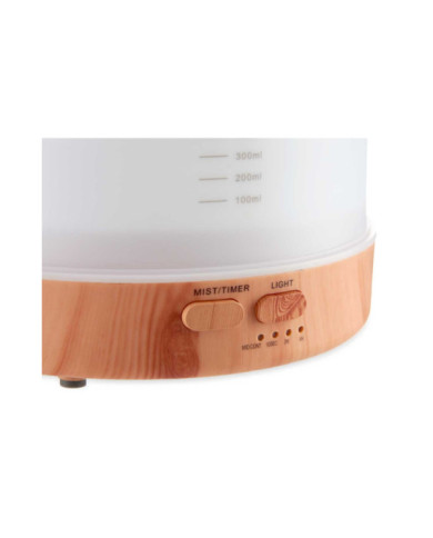 HUMIDIFICADOR BASE ACABADO MADERA LED 500ML