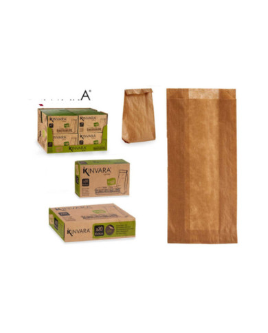 BOLSA PAPEL BAGUETTE 20UDS 10X34 5,5CM