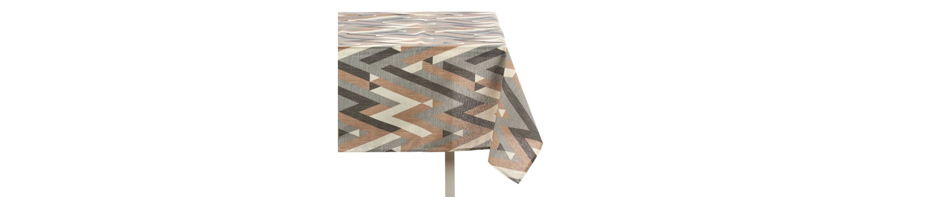 MANTEL LONETA ANTIMANCHAS 140X180CM RAYAS BEIGE