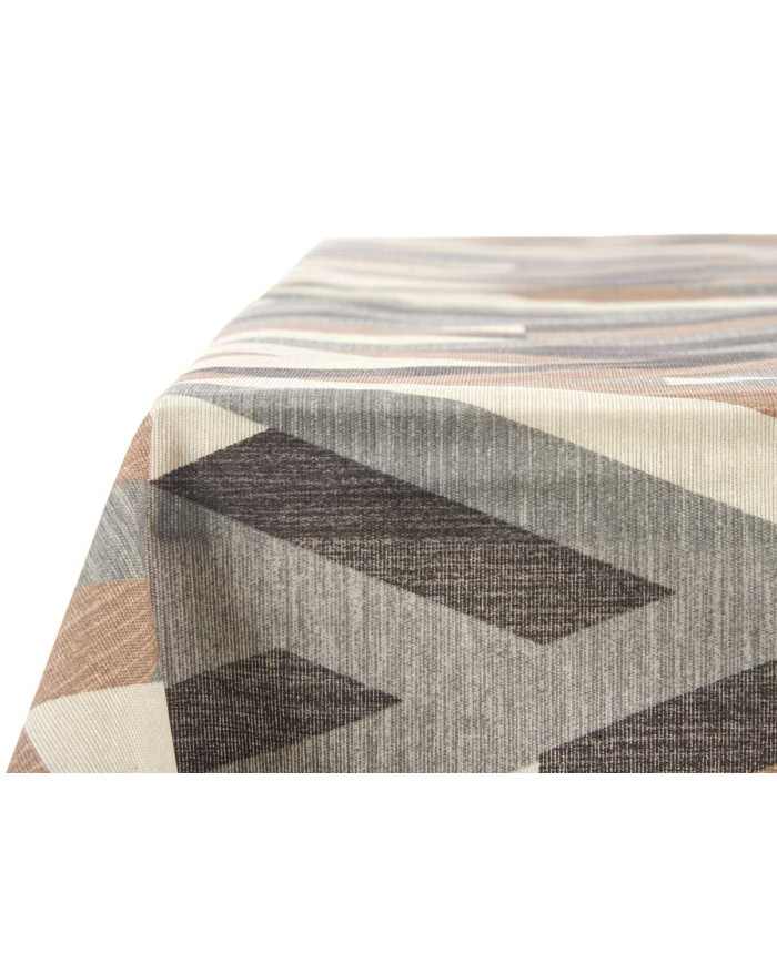 MANTEL LONETA ANTIMANCHAS 140X180CM RAYAS BEIGE