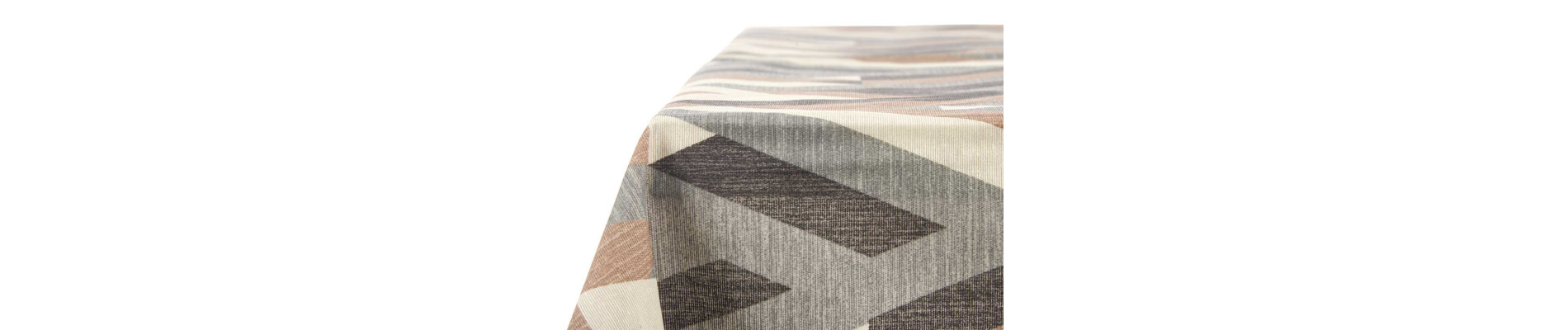 MANTEL LONETA ANTIMANCHAS 140X180CM RAYAS BEIGE