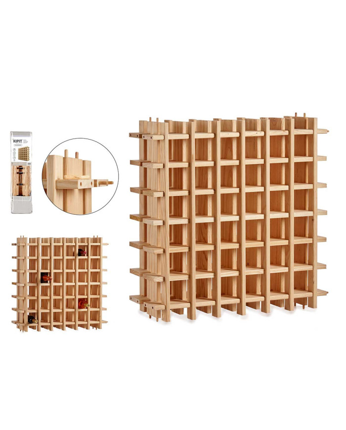 BOTELLERO MADERA 36 HUECOS 75X75CM